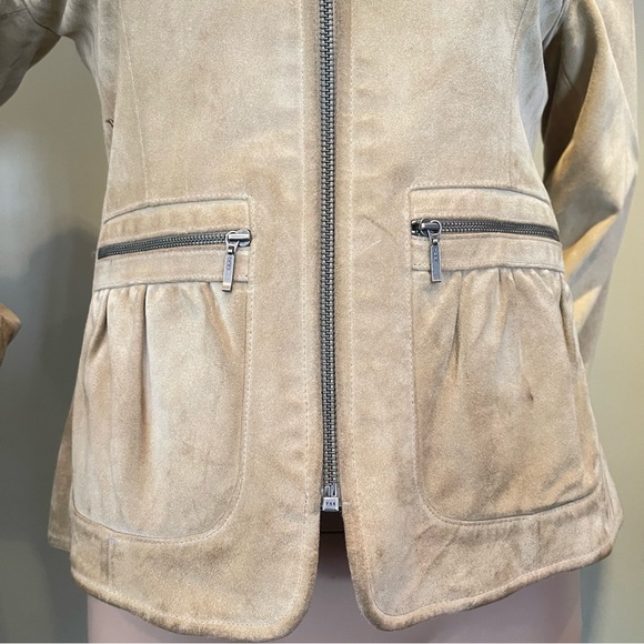 Y2K Tan Leather Banana Republic Jacket - Picture 9 of 16